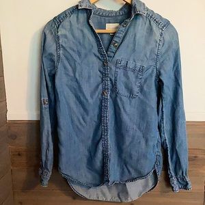 American Eagle Boyfriend Fit Denim Shirt